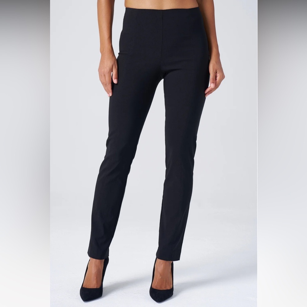 New Franne Golde All-Season Tapered Pant Black NWT Business Casual Women’s Large